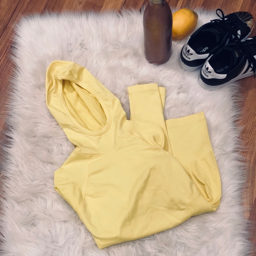 Athleta Womens Yellow Pullover Tracker Jacket